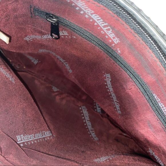 WHITING & DAVIS - Flat Black Chainmail Shoulder Bag/Needs Small Repair (See Pic) - Picture 12 of 14